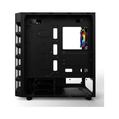 PowerBoost X59RGB‑650W 80+ USB 3.0 Tempered Glass 6 adet 12 cm RGB Fanlı Mid Tower Gaming Kasa ATX/Micro‑ATX/Mini‑ITX (JBST‑X59RGB‑650) 650W PSU Dahil