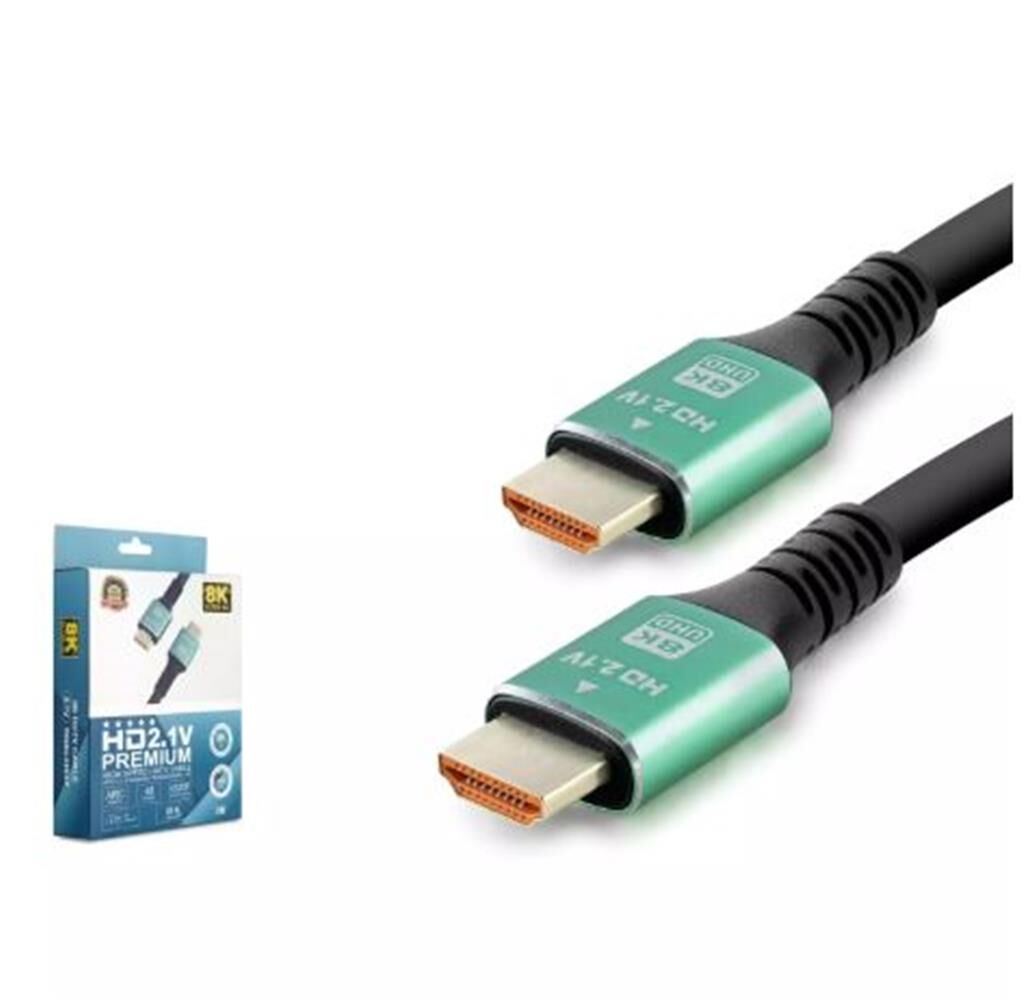 Hadron HDX2045 HDMI Kablo PVC 8K 60Hz 2.1V Optic OD8.0 3 Metre Siyah