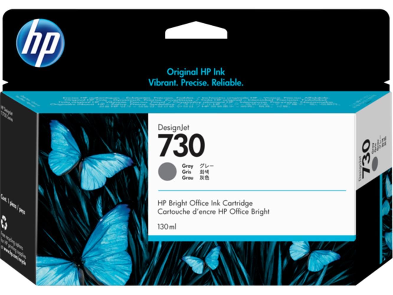 HP 730 130-ml Gray (Gri) DesignJet Plotter Mürekkep Kartuşu (P2V66A)