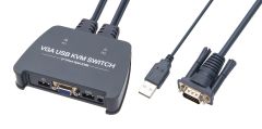 Vcom DD211-2K 2 Port Vga 1080P@60Hz Plastik Kasa Kvm Switch