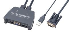 Vcom DD211-2K 2 Port Vga 1080P@60Hz Plastik Kasa Kvm Switch
