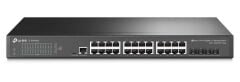 TP‑LINK OMADA TL‑SG3428X 24×10/100/1000 Mbps RJ45 + 4×10 G SFP+ L2+ Yönetilebilir Rackmount Switch – Fanless, Omada SDN, Statik Yönlendirme, VLAN, ACL, QoS