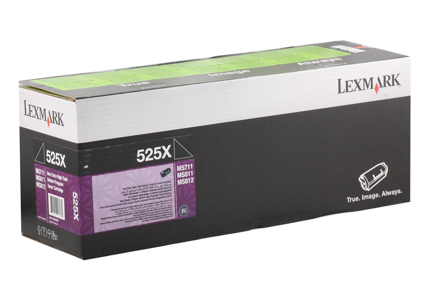 Lexmark 52D5X00 (525X) Black Extra High Yield Return Program Toner Kartuşu