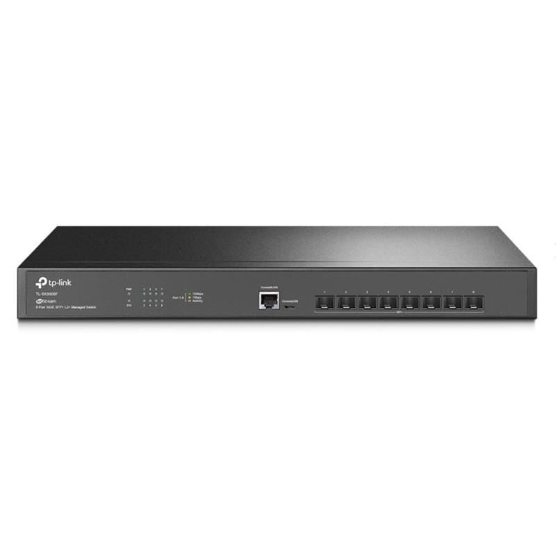 TP-Link Omada TL-SX3008F 8×10G SFP+ L2+ Yönetilebilir Fanless Rackmount Switch