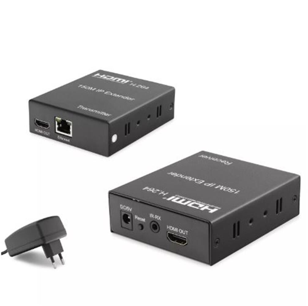 Hadron HDX1301 HDMI 1.3 150m CAT6 1080P Full HD Extender 8.1 Mbps Sinyal Uzatıcı Siyah