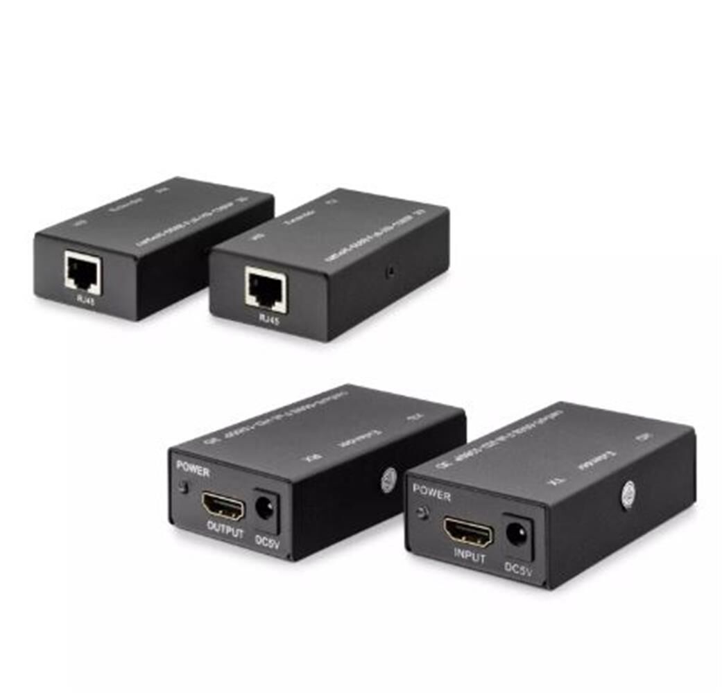 Hadron HDX1342 60m HDMI Extender 1080P Full HD 1.65 Gbps CAT6 Sinyal Uzatıcı Siyah