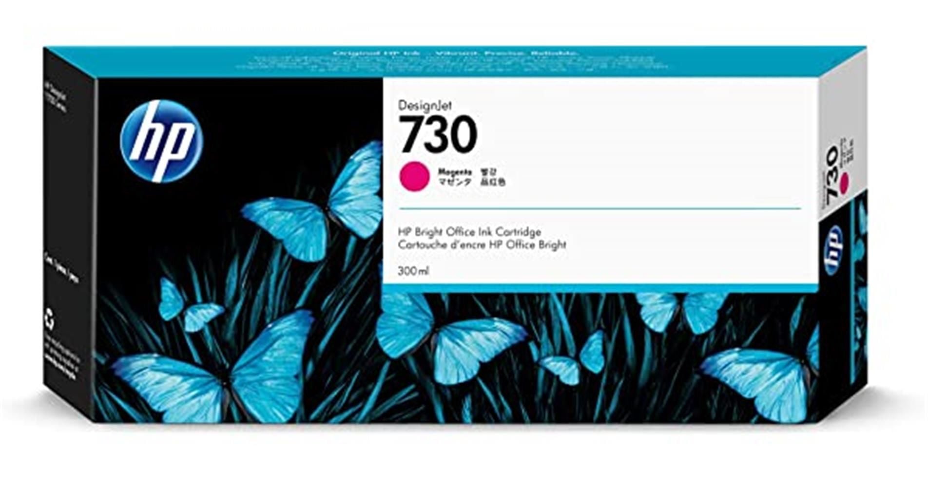 HP 730 (P2V69A) 300 ml Magenta Kırmızı DesignJet Plotter Kartuşu