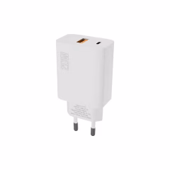 Hytech HY-XT75 20W PD +USB QC 3.0 18W Beyaz Ev Hızlı Şarj Adaptör