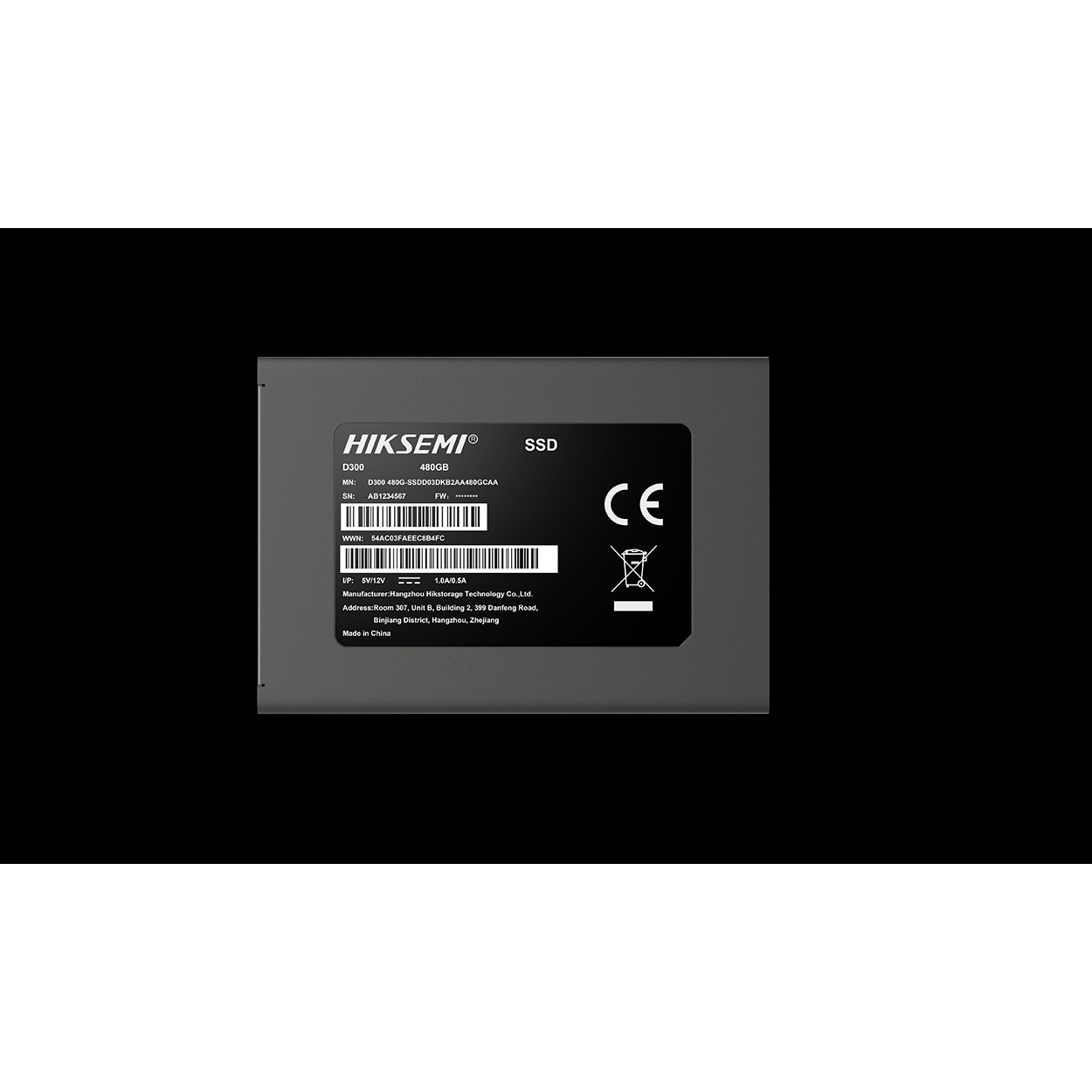 HIKSEMI  D300 480GB 2.5 inç Sata 3 Sunucu SSD