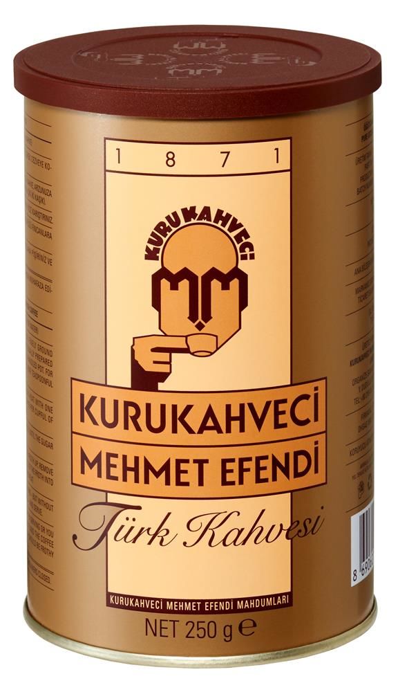 Kurukahveci Mehmet Efendi Türk Kahvesi 250 g Teneke Kutu