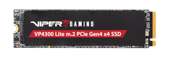 Patriot Viper VP4300 Lite 1TB PCIe Gen4 x4 NVMe M.2 SSD 7400MB/s Okuma 6400MB/s Yazma (VP4300L1TBM28H)