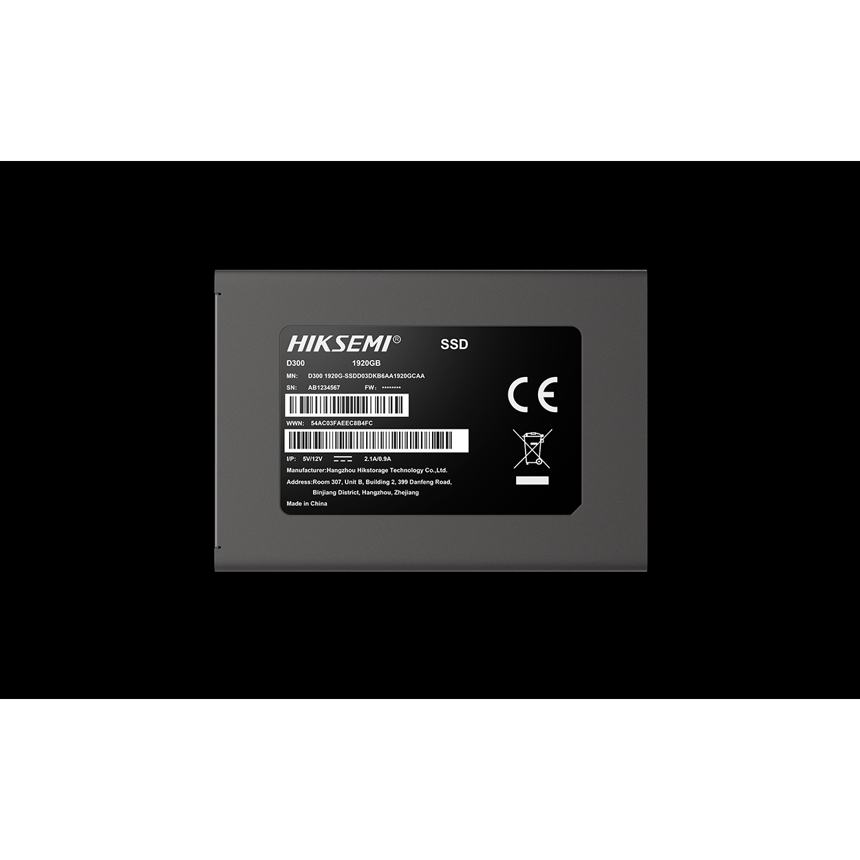 HIKSEMI D300 1.92TB 2.5 inç Sata 3 Sunucu SSD