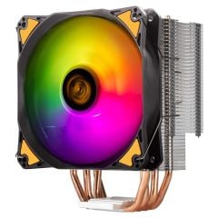 SilverStone SST‑AR12‑TUF Intel & AMD Uyumlu 120mm PWM ARGB Fanlı Kule Tipi CPU Hava Soğutucu (4×Ø6mm Bakır Heat‑Pipe, HDC Teknolojili, Intel LGA1700/1200/115x… & AMD AM5/AM4/AM3…)