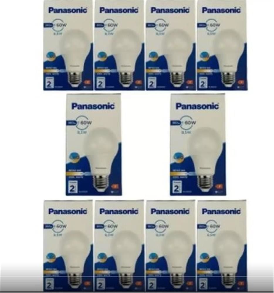 Panasonic 8.5W E27 Duy Beyaz Işık (6500K) LED Ampul - 20'li Paket Koli (KT-20)