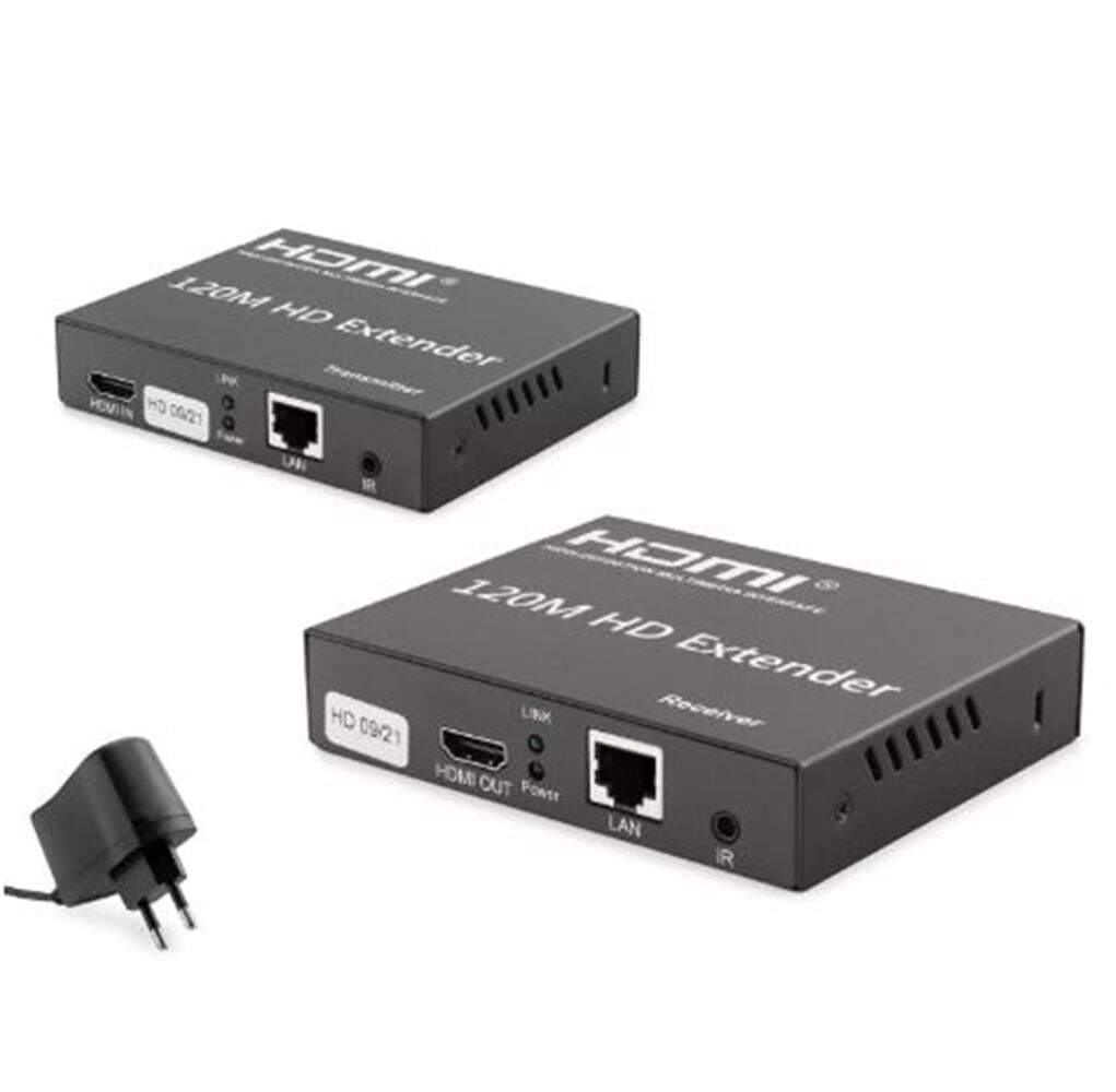 Hadron HDX1348 HDMI Extender - Ethernet Üzerinden 120 Metre 4K Ultra HD Görüntü Aktarıcı (RJ45 CAT5e/6/7)