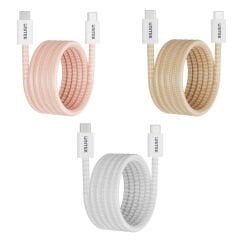 UNITEK TYPE-C MANYETİK HIZLI ŞARJ KABLOSU BEJ (C14141ACL01-1M)