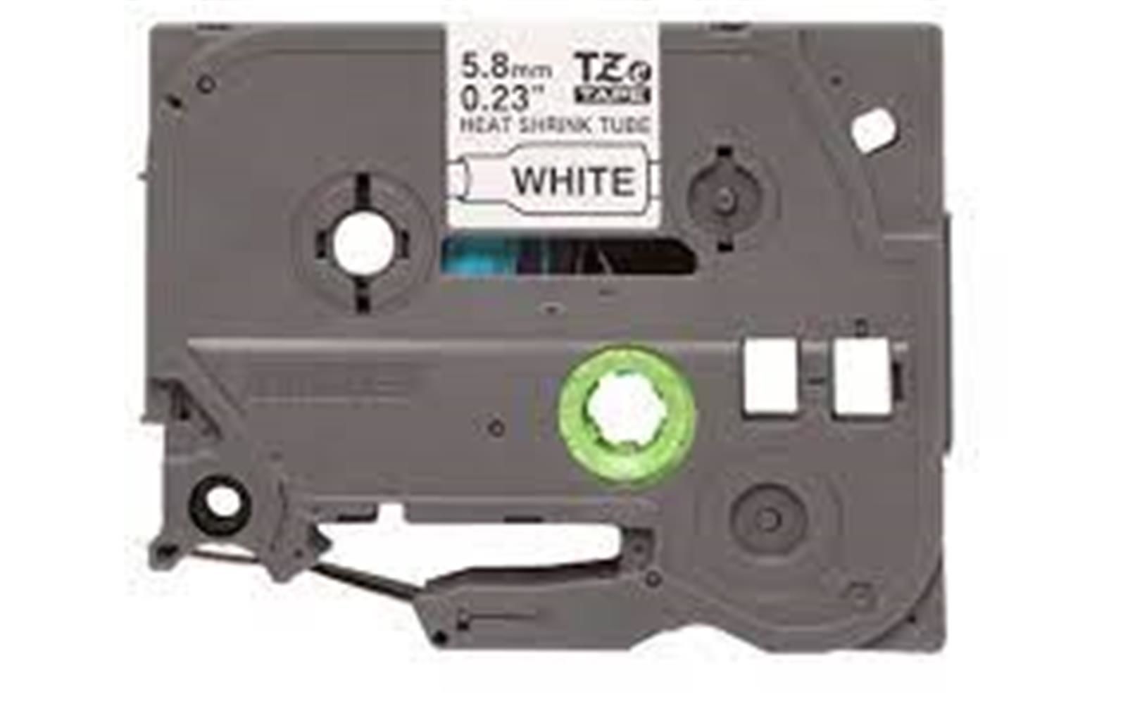 Brother P-Touch HSe-221 TZE-TAPE 9MM Beyaz Üzeri Siyah Isı ile Daralan Laminasyonlu Etiket