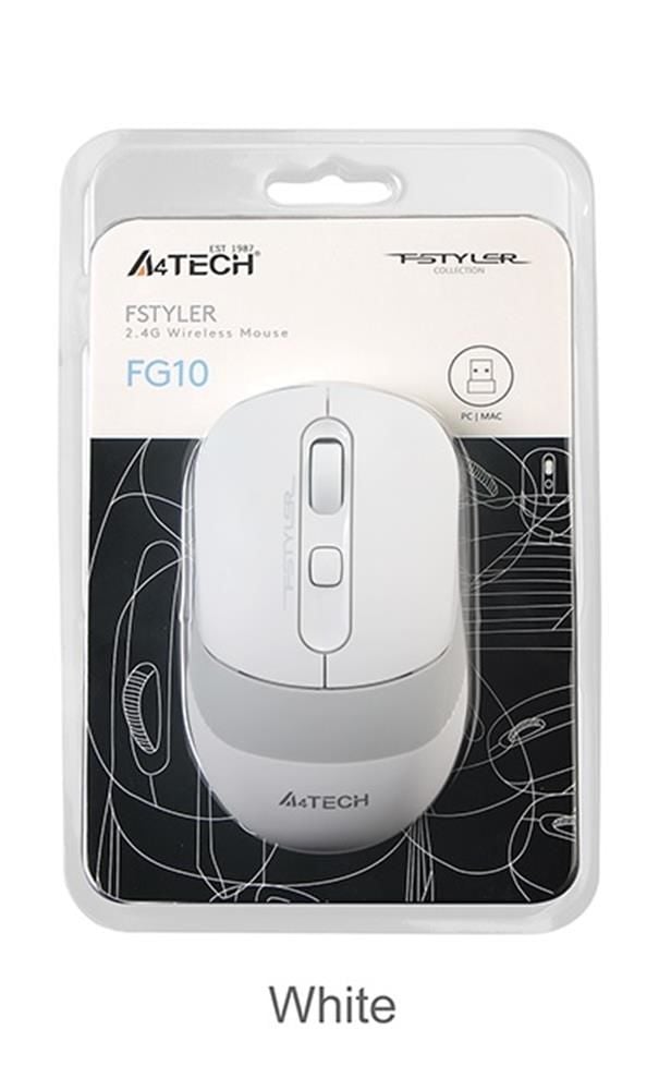 A4 Tech FG10 Beyaz Nano Kablosuz Optik 2000 DPI Mouse