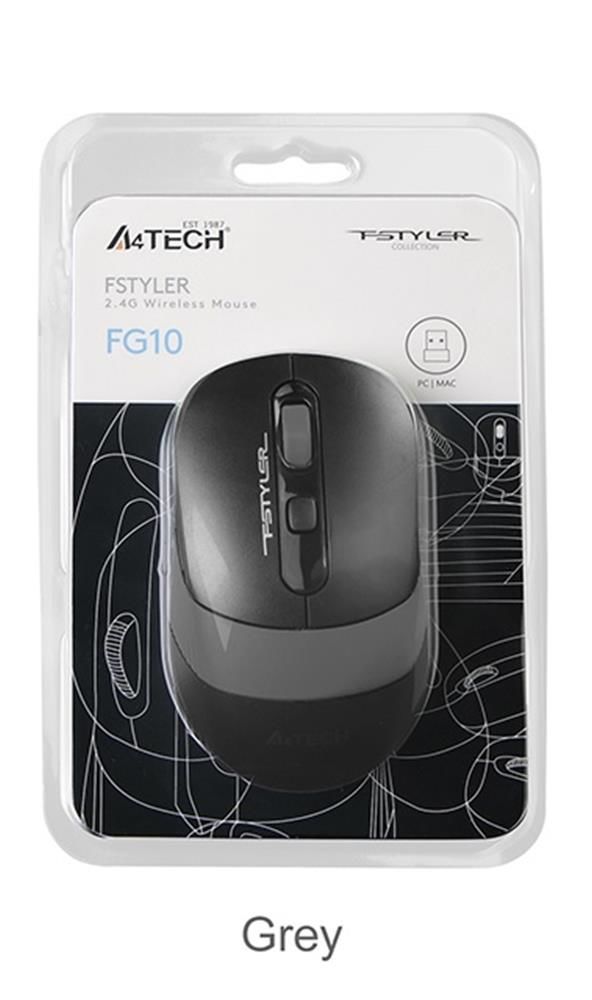 A4 Tech FG10 Gri Nano Kablosuz Optik 2000 DPI Mouse