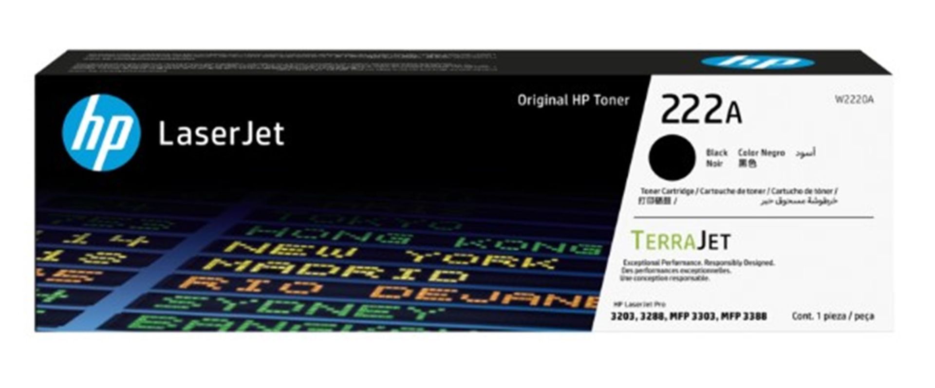 HP 222A Black Siyah 1.300 Sayfa Toner W2220A