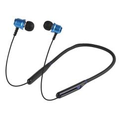 Asonic AS-XBK65 Siyah-Mavi Boyun Askılı Mıknatıslı Bluetooth+TF Kart Spor Kulak İçi Kulaklık