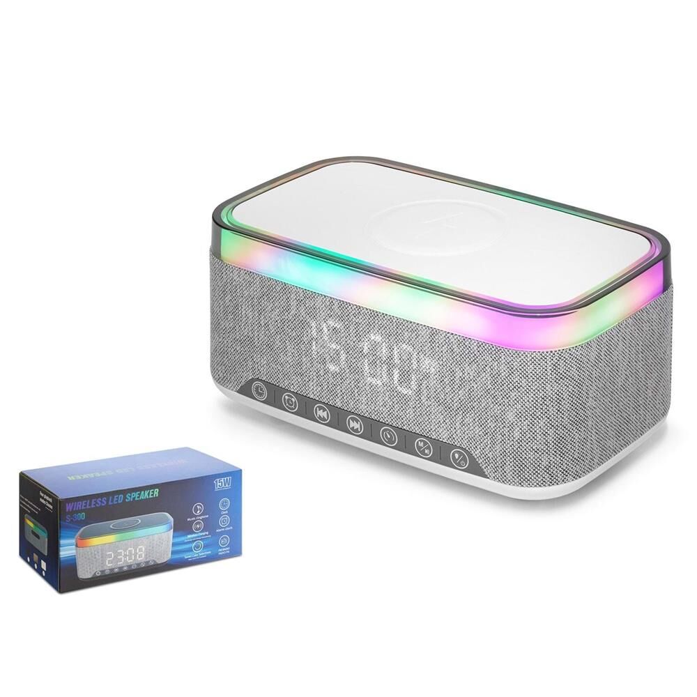 Hadron HD-A911 Şarj Edilebilir Taşınabilir LED Işıklı Bluetooth Hoparlör - Beyaz