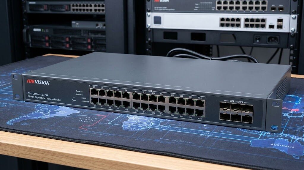 Hikvision DS-3E1528-SI-24T4F 28 Port Gigabit 24 RJ45 4 SFP PoE’siz Switch
