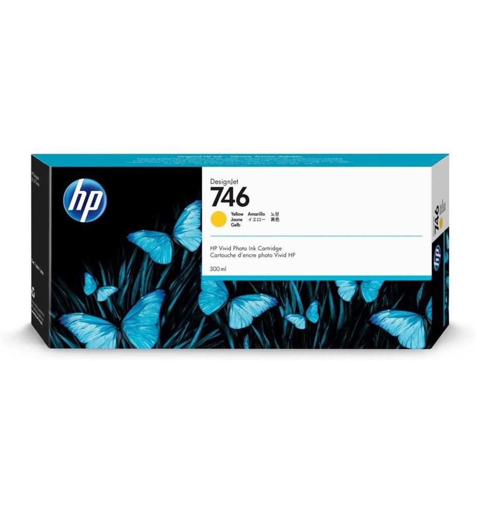HP 746 300-ml Yellow (Sarı) DesignJet Plotter Mürekkep Kartuşu (P2V79A) - Z6 ve Z9+ Serisi Uyumlu
