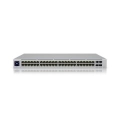 UBNT USW-48-POE 48 PORT GIGABIT + 4X1GB SFP UPLINK L2 195W POE YÖNETİLEBİLİR RACKMOUNT SWITCH