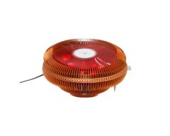 FRİSBY FCL‑F1310G LGA775‑115x Braket Intel 1366/115x Serisi – AMD AM2/AM2+/AM3/AM4 Serisi 85 mm 4‑LED Alüminyum CPU Soğutucu, 2200 RPM, 55 CFM, 3‑Pin (Golden Rose)