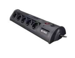 S-link SPG3-J-5 1.5 Metre 306 Joule 5'li Akım Korumalı Priz - Siyah