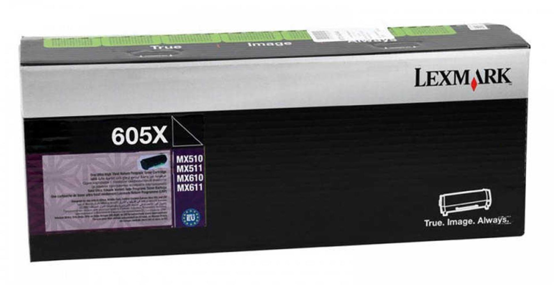 Lexmark 60F5X00 (605X) Extra High Yield Black (Siyah) Ekstra Yüksek Kapasiteli Lazer Toner Kartuşu (20.000 Sayfa)