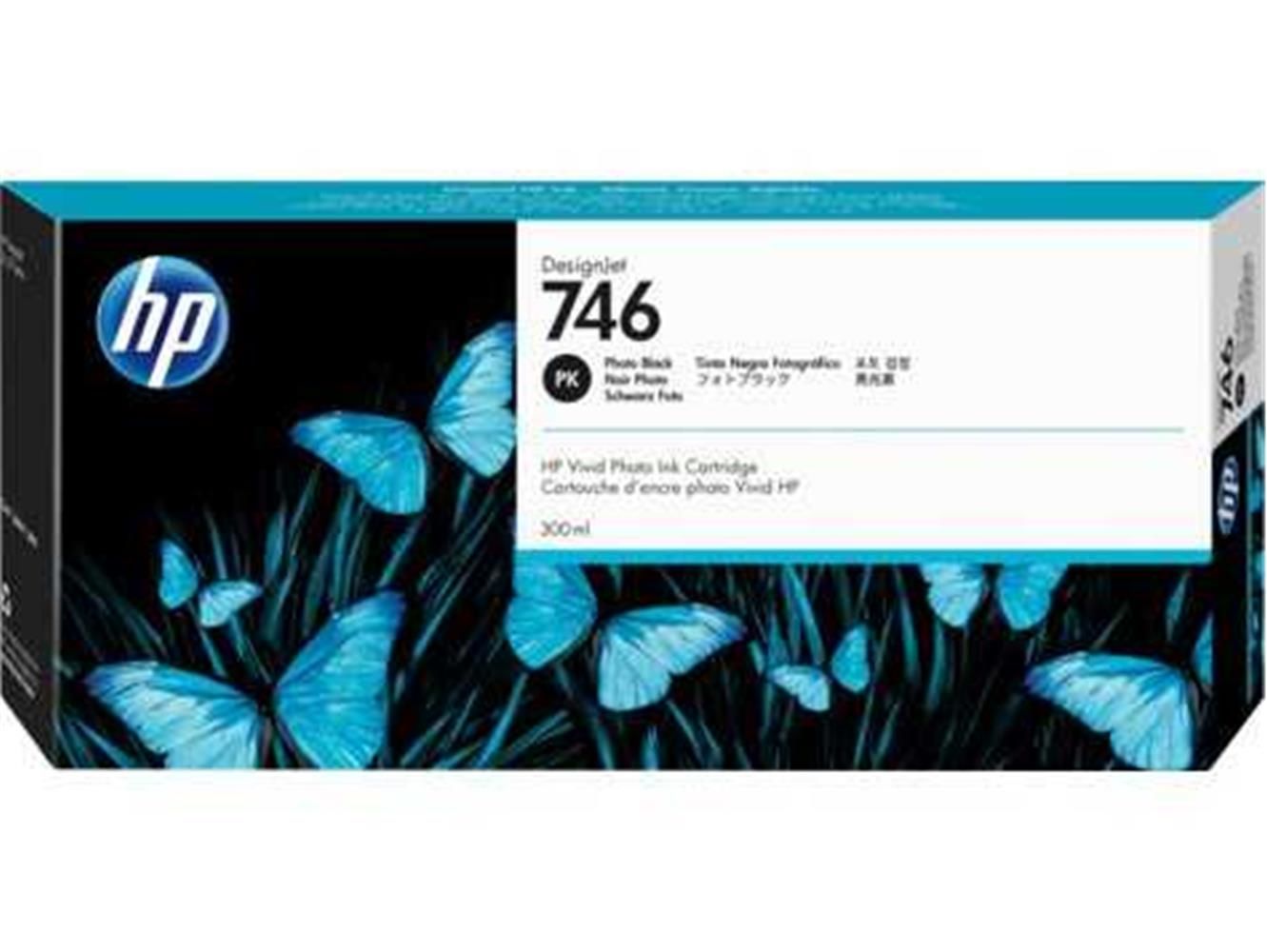 HP 746 300-ml Photo Black (Fotoğraf Siyahı) DesignJet Mürekkep Kartuşu - P2V82A