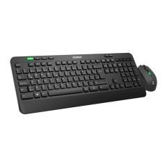 EVEREST KM-2620 USB Sessiz Switch Kablosuz Siyah Q Multimedia Klavye + Mouse