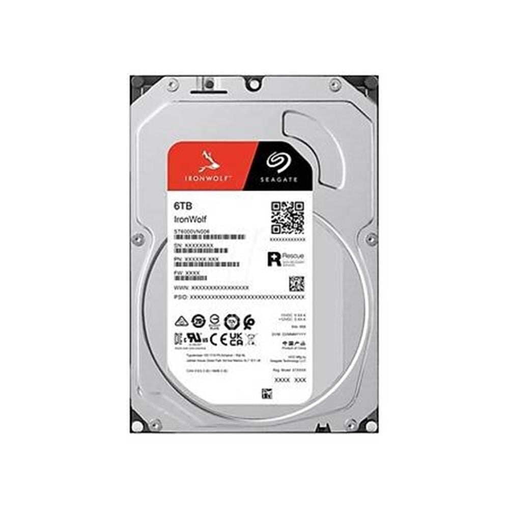 Seagate IronWolf 6TB 5400RPM 256MB Cache SATA 6Gb/s 3.5'' NAS Sabit Disk (ST6000VN006)