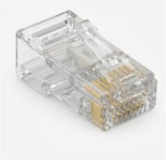 ENKADO EKD-JK20 CAT6 UTP Yeni Nesil Delikli RJ45 Network Konnektör 100'lü Paket