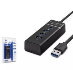 Hadron HDX7017 USB 3.0 3 Port + 1 USB 3.0 30cm Çoklayıcı Hub Siyah