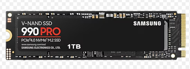 Samsung 990 PRO 1TB PCIe 4.0 x4 NVMe M.2 SSD 7450MB/s Okuma 6900MB/s Yazma (MZ-V9P1T0BW) Samsung Türkiye Garantili