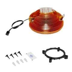 Frisby FCL‑F1314C Intel 1366‑115x Serisi – AMD AM2, AM2+, AM3, AM4 LGA775‑115x Braket 90 × 90 × 25 mm 2200 RPM 40 CFM 18 dB Alüminyum LED CPU Soğutucu