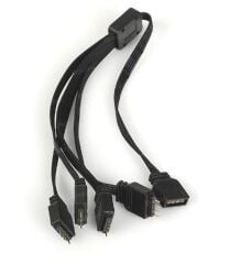 Dark DKCCBR 4-Pin RGB LED Port Çoklayıcı ve Uzatma Kablosu (1 Dişi - 4 Erkek)