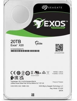 Seagate Exos X20 20TB 7200RPM 256MB Cache SATA 3.0 Kurumsal Kapasiteli Sabit Disk (ST20000NM007D)