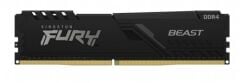 Kingston Fury Beast 8GB (1x8GB) DDR4 3200MHz CL16 KF432C16BB-8 Siyah Gaming Ram (Bellek)