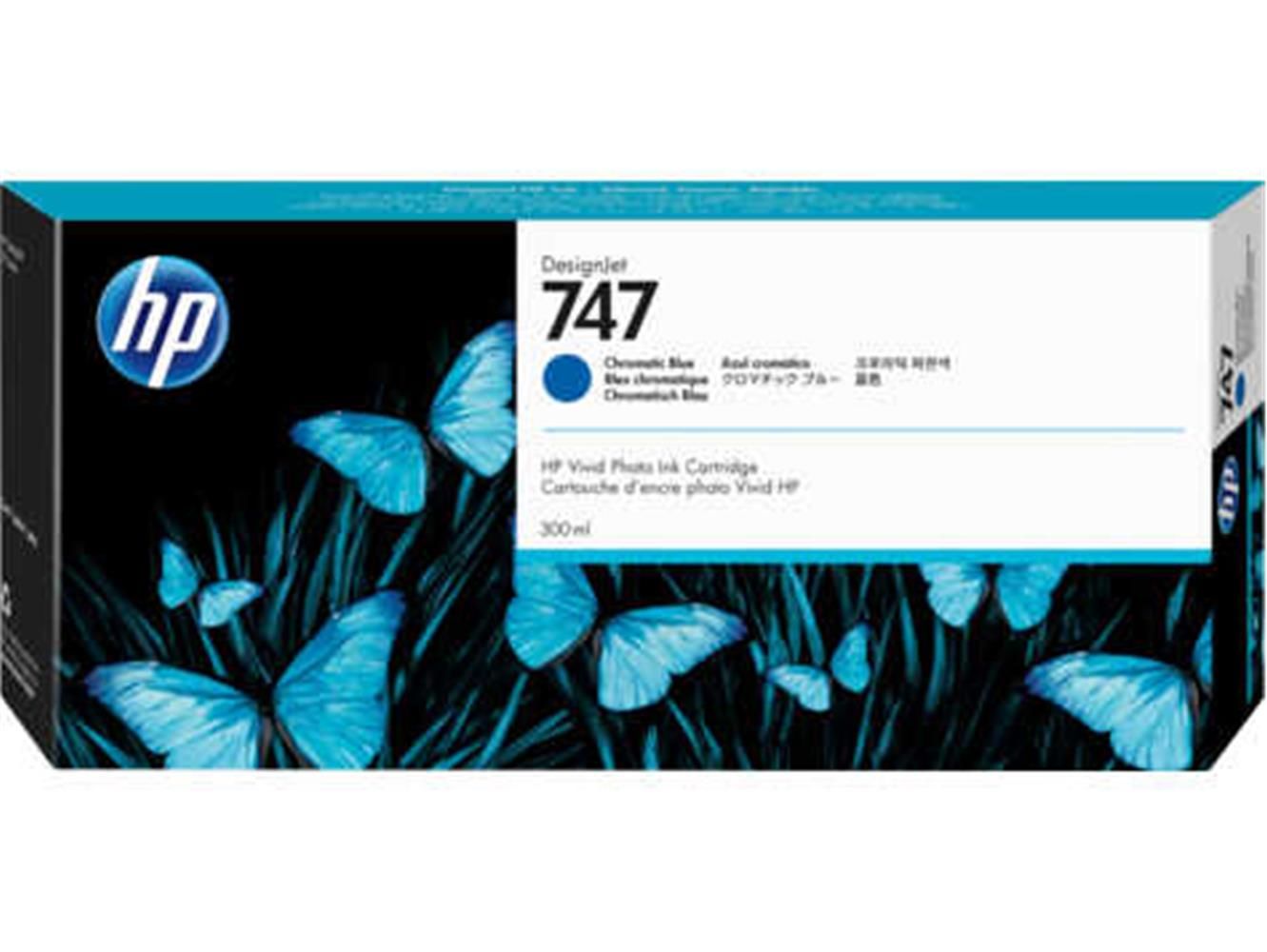 HP 747 300-ml Chromatic Blue (Kromatik Mavi) DesignJet Mürekkep Kartuşu - P2V85A
