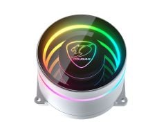 Cougar CGR‑PSDELRGB‑W Poseidon Elite 240 ARGB Beyaz 240 mm AIO Sıvı Soğutma Sistemi – Copper Cold Plate, 2700 RPM Pompa, 2×120 mm VA120 ARGB Fan, 62.53 CFM, 5V‑ARGB Uyumlu