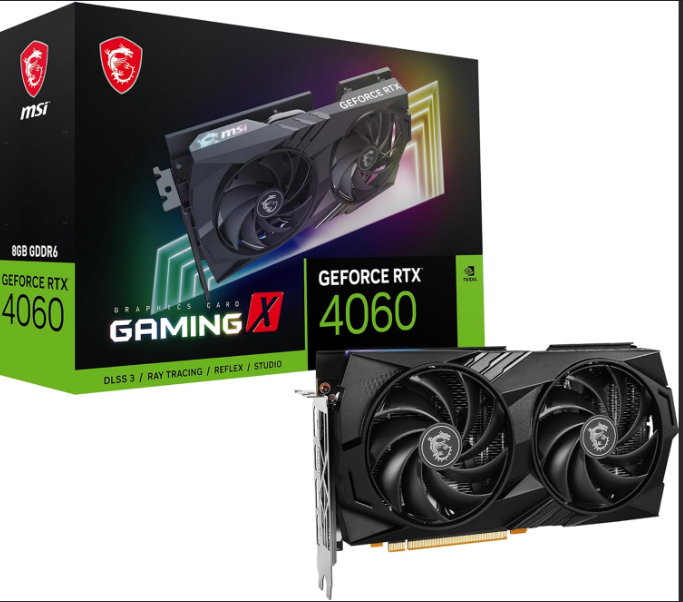 MSI GEFORCE RTX 4060 GAMING X 8G GDDR6 HDMI DP 128BIT