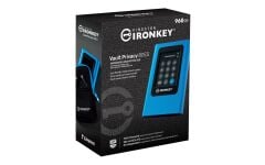 Kingston IKVP80ES-960G 960GB IronKey Vault Privacy 80 XTS-AES 256-bit Encrypted External SSD
