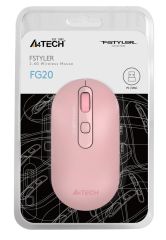 A4 Tech FG20 Pembe Nano Kablosuz Optik 2000 DPI Mouse