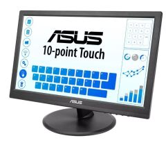 15.6 ASUS VT168HR 5MS 60MHZ 1XVGA 1XHDMI WXGA 1366X768 FLICKER-FREE DÜŞÜK MAVİ IŞIK DOKUNMATİK EKRAN VESA SİYAH