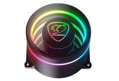 Cougar CGR‑PSDELRGB‑B‑240 Poseidon Elite ARGB 240mm All‑in‑One Sıvı Soğutma Sistemi Siyah – 2×120 mm ARGB Fan, Infinity Mirror Pompa, Copper Cold Plate, Intel/AMD Soket Desteği