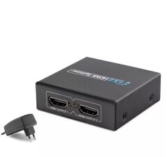 Hadron HDX1284 2 Port HDMI Splitter 1.4V 1080P 3D 1-Giriş 2-Çıkış - Siyah